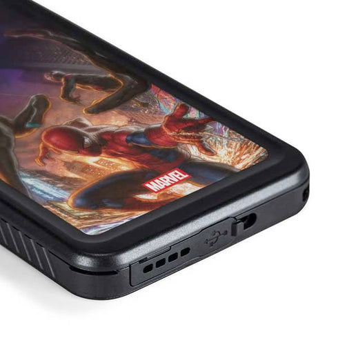 Marvel Spiderman Group Wall Galaxy S24 Plus Waterproof Case